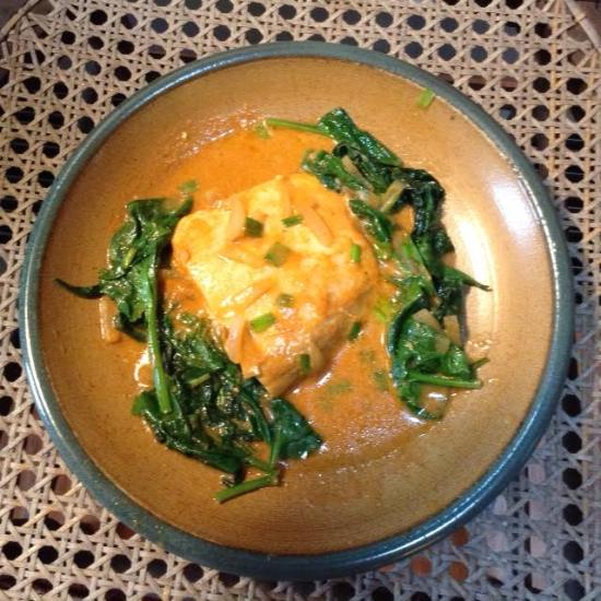 Halibut w: Coconut Curry